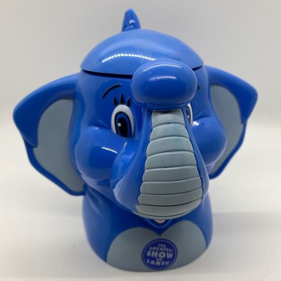 The Greatest Show On Earth Ringling Bros. ELEPHANT Mug Cup Hinged Lid - Picture 1 of 5